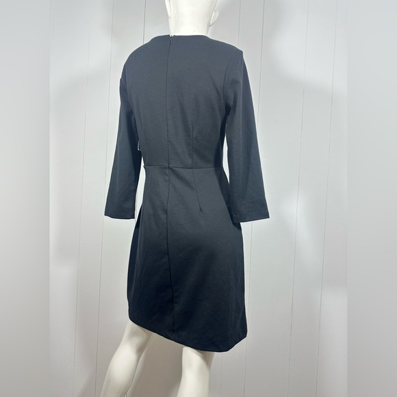 NWT Old Navy Womens Sun Dress Sz M Black Long Sleeve Round Neck Mini - Picture 4 of 9